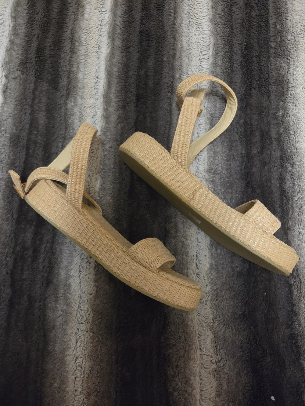 Women's Woven Ankle-Strap Sandals Size 10